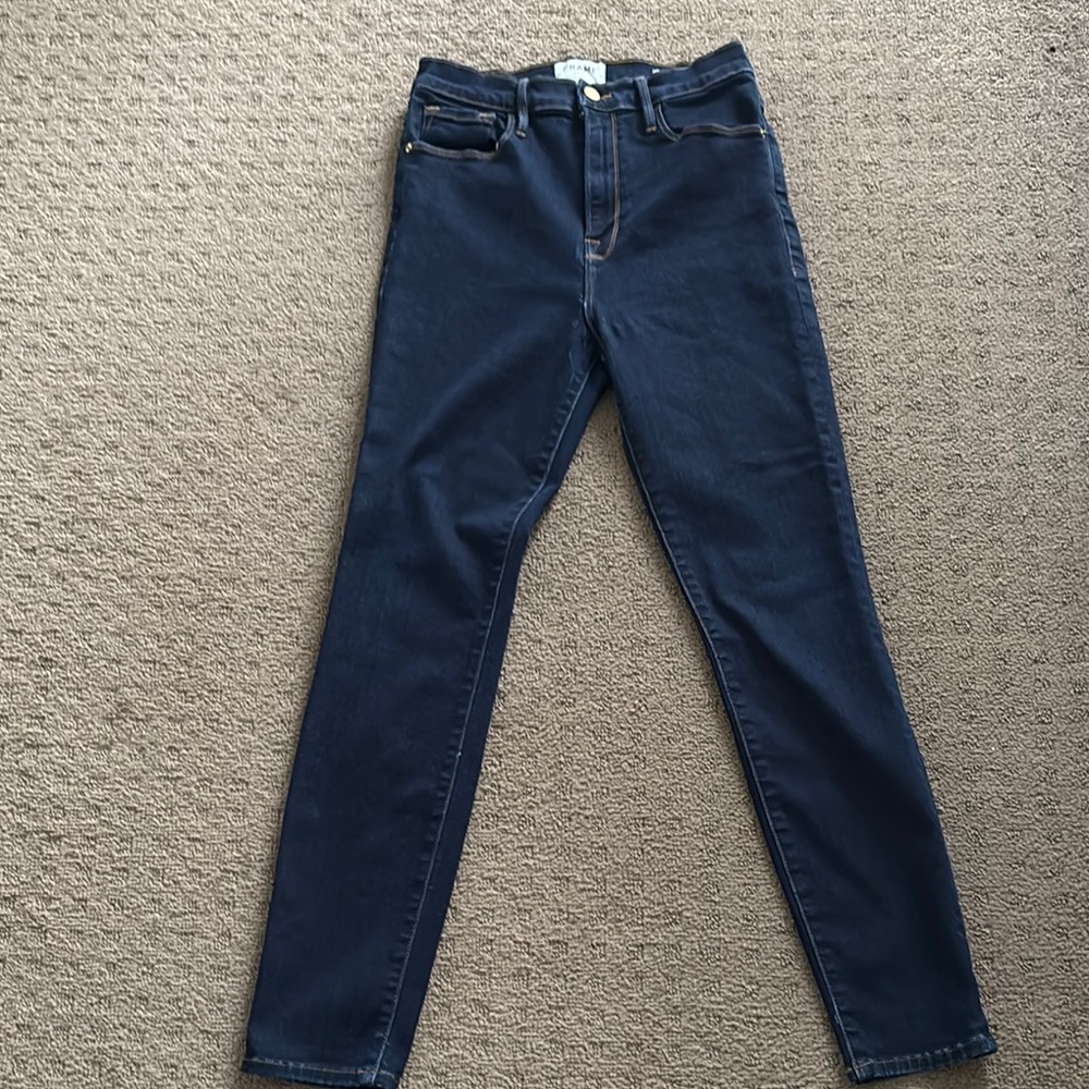 Frame Denim All High Rise Cigarette barely used 28 jeans